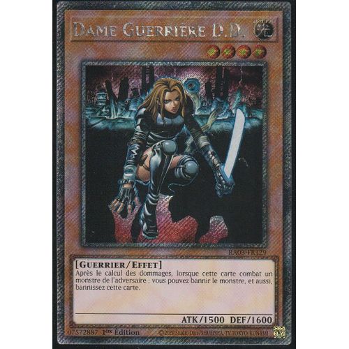 Carte Yu-Gi-Oh - Dame Guerrière D.D - Ra03-Fr129 - Platinium Rare