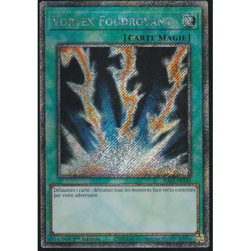 Carte Yu-Gi-Oh - Vortex Foudroyant - Ra03-Fr148 - Platinium Rare