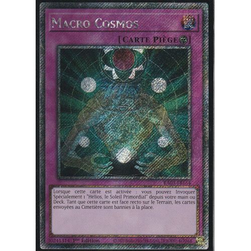 Carte Yu-Gi-Oh - Macro Cosmos - Ra03-Fr164 - Platinium Rare