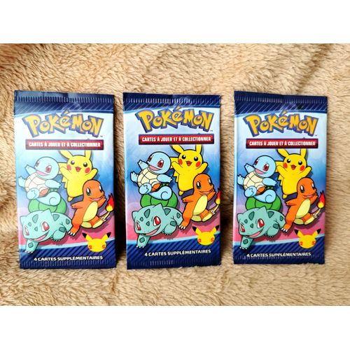 Lot De 3 Booster Pokemon - Tcg - Macdo 2021 - 25 Ans - Fr