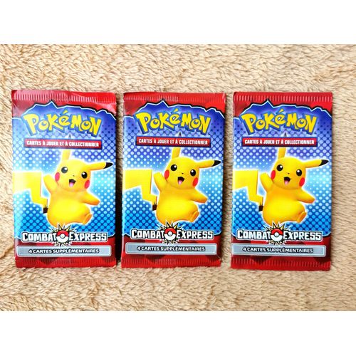 Lot De 3 Booster Pokemon - Tcg - Mcdo 2022 - Combat Express - Fr