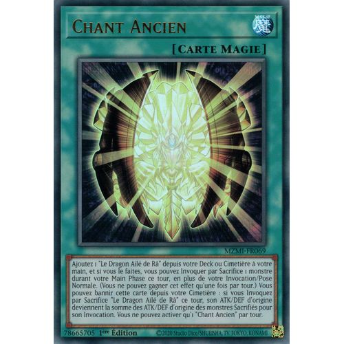 Yu Gi Oh Mzmi Fr069 Chant Ancien Ultra Rare