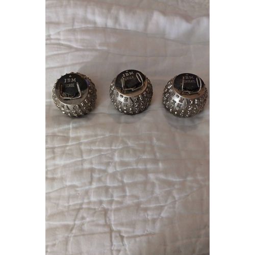 Lot De 3 Boules Machine À Écrire Ibm (Advocate,Scribe, Courier 72)