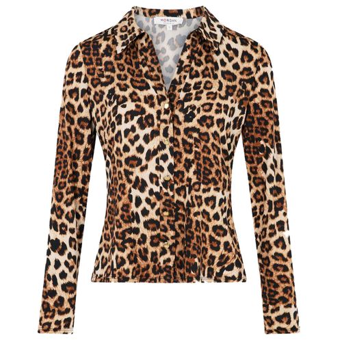 Chemise Manches Longues Morgan Tufus Multicolore Marron L