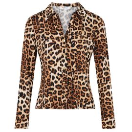 Chemise Manches Longues Morgan Tufus Multicolore Marron L