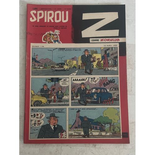 Spirou Hebdo N°1.096 - 22e Année - Avril 1959 - Z Comme Zorglub - 