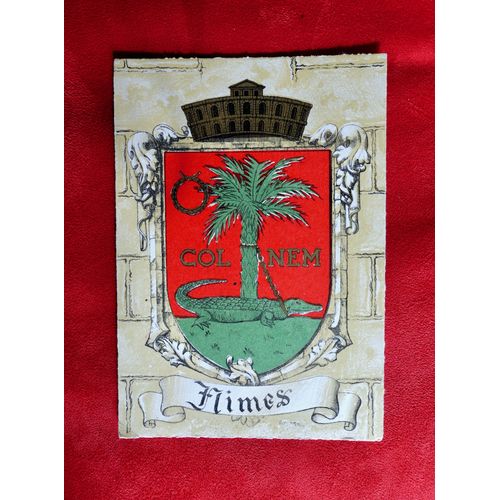 Carte Postale Ancienne Nîmes. Blason