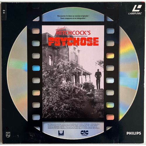 Laserdisc Psychose - Alfred Hithcock - 1960 Vf Rare !