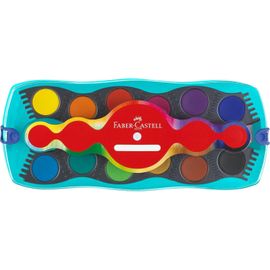 Faber-Castell Palette De Peinture Connector, 12 Couleurs