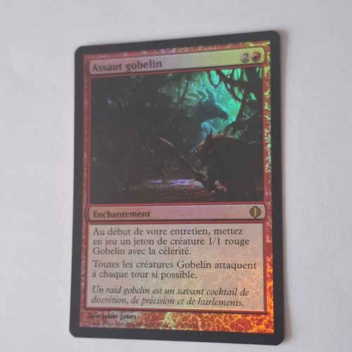 Carte Brillante Foil Premium Assaut Gobelin - Magic Mtg - Alara 101 - Rare Neuve