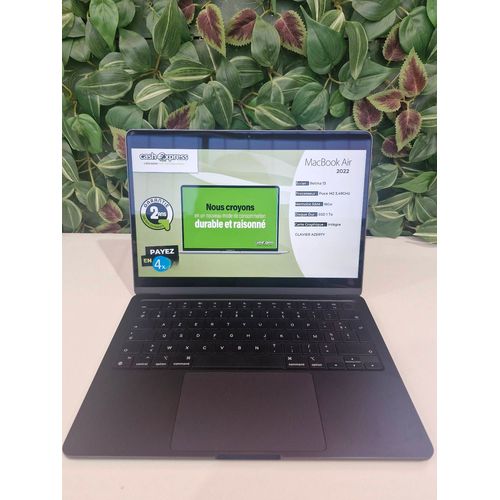 Apple MacBook Air 2022 - 13" M2 - 3.49 Ghz - Ram 16 Go - SSD 1 To - Azerty