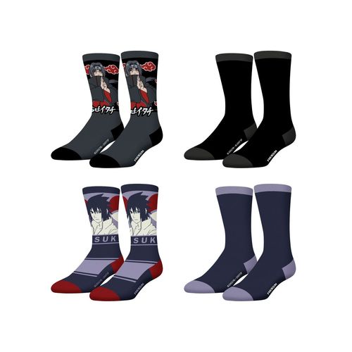 Lot De 4 Paires De Chaussettes Homme Naruto Shippuden