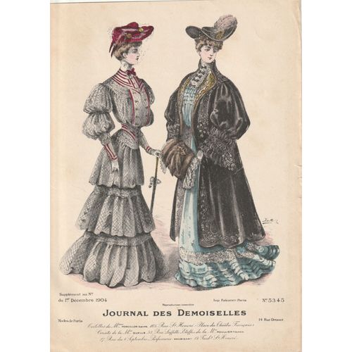 Supplément Au Journal Des Demoiselles Du 1er Décembre 1904