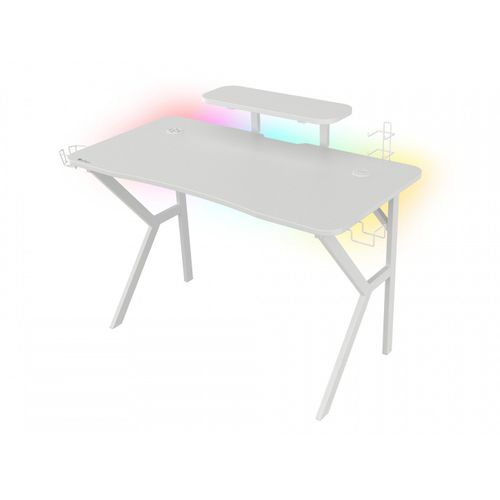 Table Gaming Genesis Holm 320 Rgb Blanc Bois Mdf