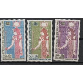 Centrafrique Timbres Sauvegarde Des Monuments De Nubie