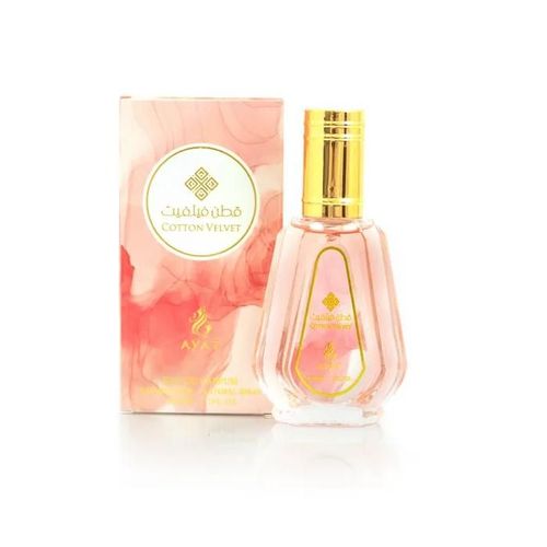 Eau De Parfum Cotton Velvet De Ayat Perfumes ¿ 50 Ml ¿ Femme ¿ Musc Blanc, Jasmin, Chèvrefeuille, Freesia, Orange Amère, Musc Blanc 