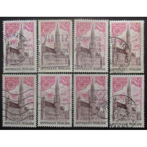 France N°1752 X 8 Oblitéré