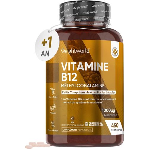 Weightworld - Vitamine B12 Methylcobalamine - Vegan 1000mcg Haute Dose 