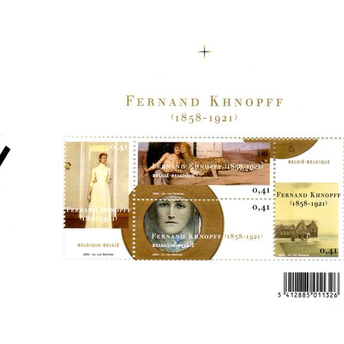 Belgique Timbre Le Peintre Fernand Khnopff 2004