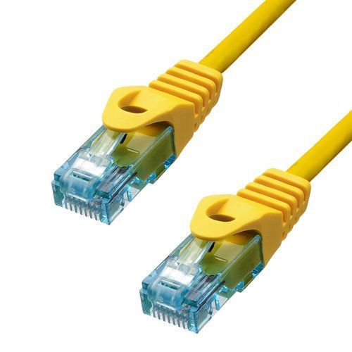 ProXtend - Cordon de raccordement - RJ-45 (M) pour RJ-45 (M) - 7 m - 6 mm - UTP - CAT 6a - IEEE 802.3at - sans halogène, moulé, sans crochet, bloqué - jaune