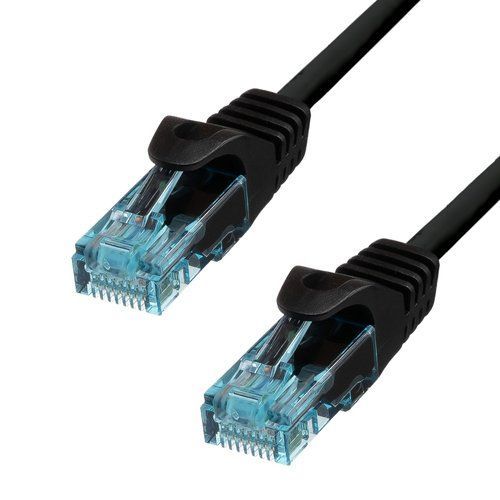 ProXtend - Cordon de raccordement - RJ-45 (M) pour RJ-45 (M) - 7 m - 6 mm - UTP - CAT 6a - IEEE 802.3at - sans halogène, moulé, sans crochet, bloqué - noir