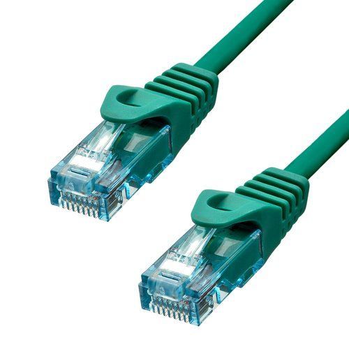ProXtend - Cordon de raccordement - RJ-45 (M) pour RJ-45 (M) - 3 m - 6 mm - UTP - CAT 6a - IEEE 802.3at - sans halogène, moulé, sans crochet, bloqué - vert