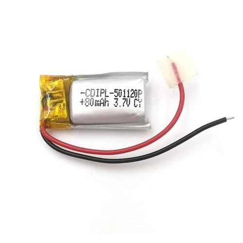 Yunique France 1 Pièce Batterie Lipo Rechargeable 501220 (3.7v, 80mah Lipo) Pour Téléphone Portable Rechargeable Vidéo Mp3 Mp4 Led-Autre