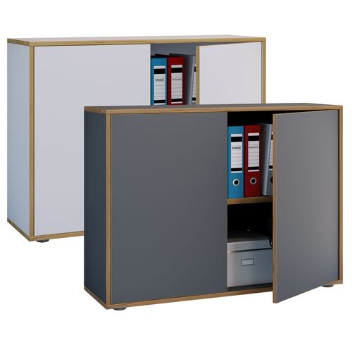 Vcm Armoire De Bureau En Bois Armoire De Classement Salia 2 Portes Largeur 100 Cm Armoire De Bureau En Bois Armoire De Classement Salia 2 Portes Largeur 100 Cm