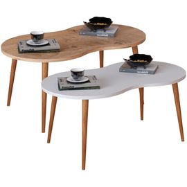 Vcm Table D'appoint Ovale En Bois Table Basse Table D'appoint Table De Salon Barilo Table D'appoint Ovale En Bois Table Basse Table D'appoint Table De Salon Barilo