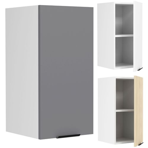 Vcm Vcm Armoire De Cuisine Largeur 30 Cm Porte En Bois Armoire Suspendue Cuisine Meuble De Cuisine Fasola