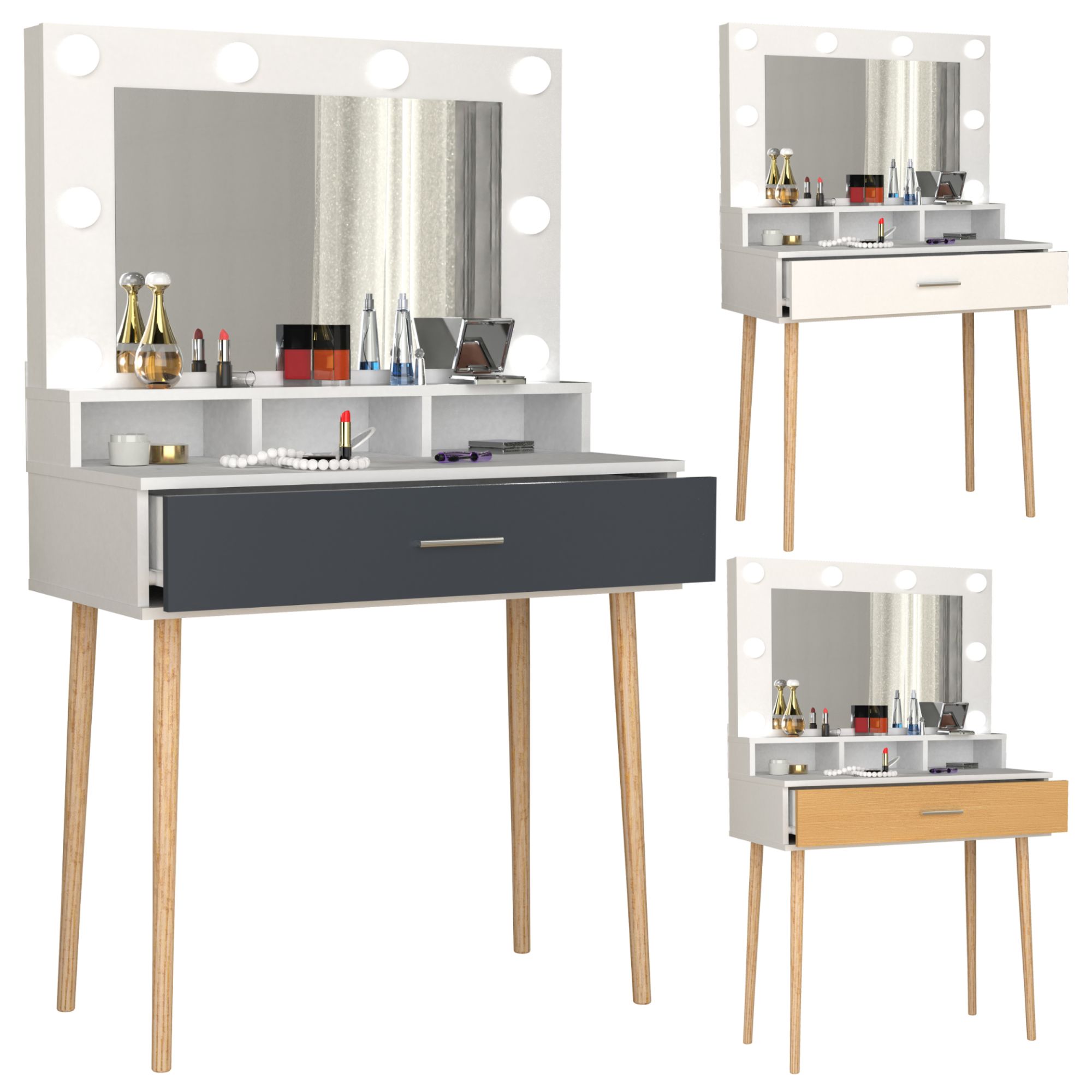 VCM Coiffeuse Coiffeur Miroir Lindas Coiffeuse Coiffeur Miroir Lindas