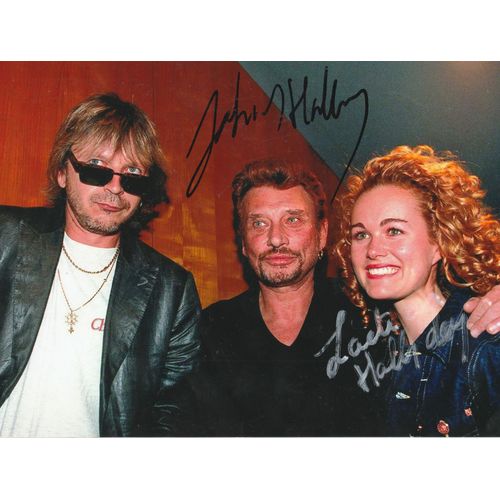 Johnny Hallyday Laeticia Hallyday Autographe