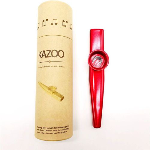 Un Ensemble De Kazoo En Métal Léger Et Portable Pour Débutant,Instrument De Flûte,Amoureux De La Musique,Instrument De Musique Avec Boîte Légère - Type Violet
