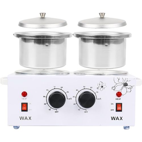 Chauffe Cire,220v 200w Réchauffeur De Pot De Cire Avec Tiges 50pcs,Ajustable Professionnelle Epilateur Machine De Chauffage Paraffine Chaude Spa Salon Appareil,Pour Épiler Professionnel Et À Domicile