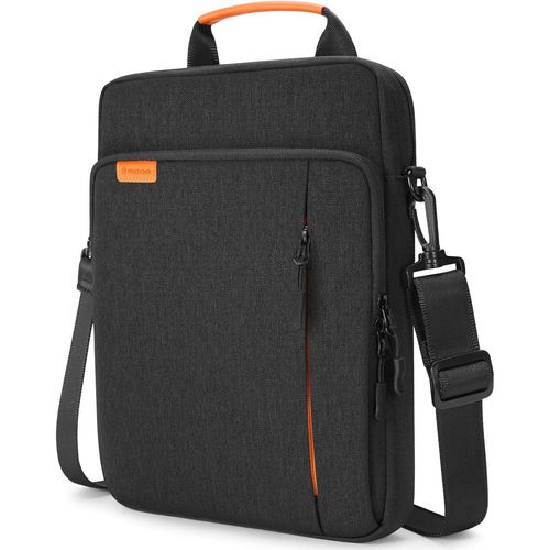 Sacoche à bandoulière pour ordinateur portable 13"" compatible avec MacBook Air 13 M2, MacBook Pro 13 M2, iPad Pro M2 12,9"", iPad Pro M4 13"", XPS 13,4"", Surface Pro 10/12,7"" Tab P12, Noir.[G895]