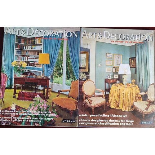 Lot De 7 Revues " Art & Décoration " 1973, 1974, 1977, 1981, 1982.
