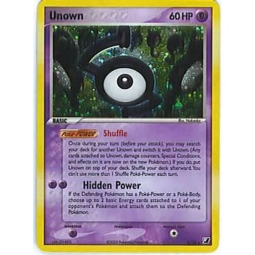Pokemon Zarbi (Unown) Holo 5 / 28 Bloc Ex Unseen Forces