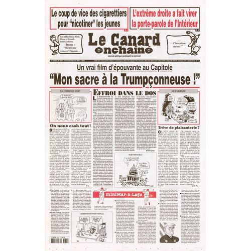 Le Canard Enchainé N° 5437 : "Mon Sacre À La Trumpçonneuse !"