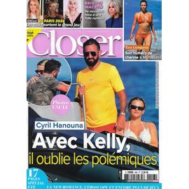 Closer N°998 26/07/2024 Cyril Hanouna/ Stars Aux Jo De Paris/ Brigitte Macron/ Eva Longoria/ Emma Corrin/ Kim Kardashian/ Maurice Barthélemy