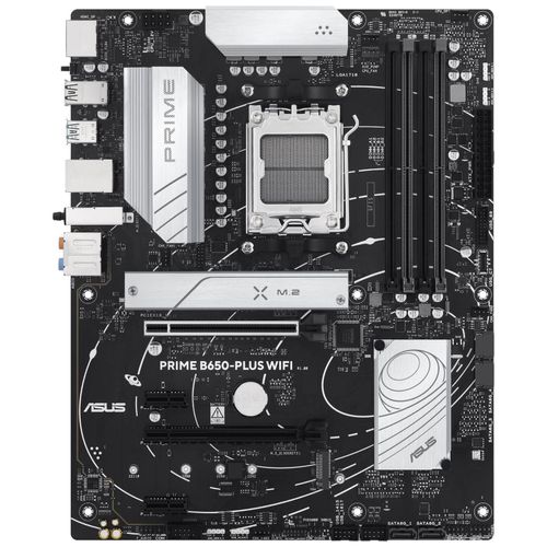 ASUS Prime B650-Plus WiFi - Carte-mère - ATX - Socket AM5 - AMD B650 Chipset - USB-C 3.2 Gen2, USB 3.2 Gen 2, USB 3.2 Gen 1, USB-C 3.2 Gen 1 - 2.5 Gigabit LAN, Bluetooth, Wi-Fi 6E - carte...