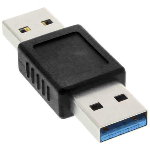 InLine - Adaptateur USB - USB type A (M) pour USB type A (M) - USB 3.0 - bleu