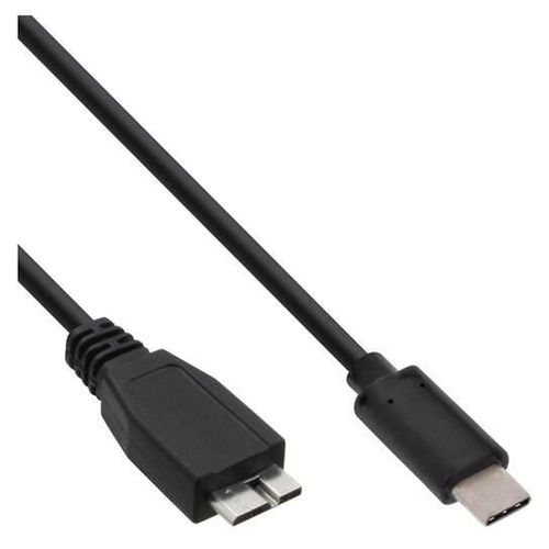 InLine - Câble USB - 24 pin USB-C (M) pour Micro-USB Type B (M) - USB 3.1 - 3 A - 2 m - noir