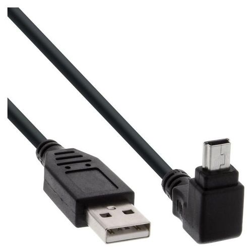 InLine - Câble USB - USB (M) droit pour mini USB type B (M) incliné - USB 2.0 - 3 m - noir