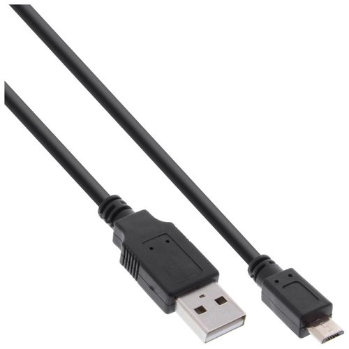 InLine Fast-charge - Câble USB - Micro-USB de type B (M) pour USB (M) - 1.5 m - noir