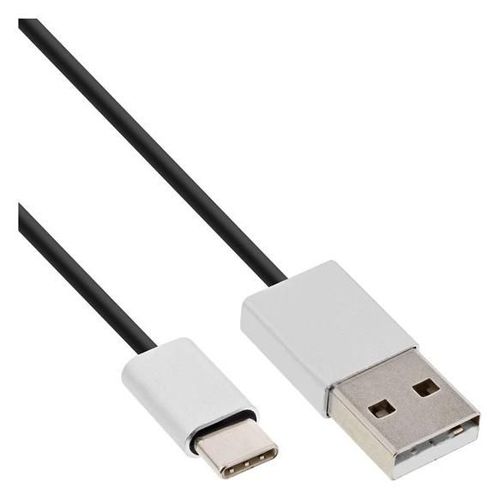 InLine - Câble USB - USB (M) pour 24 pin USB-C (M) - USB 2.0 - 2 m - noir