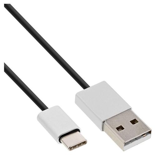 InLine - Câble USB - 24 pin USB-C (M) pour USB (M) - USB 2.0 - 2.4 A - 1 m - noir