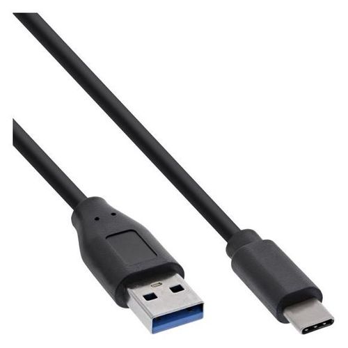 InLine - Câble USB - USB type A (M) pour 24 pin USB-C (M) - USB 3.1 - 3 A - 50 cm - noir