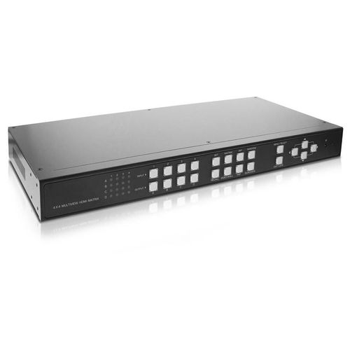 InLine 4x4 Multi-View HDMI Matrix Switch 4 IN 4 OUT Video Wall FullHD - Commutateur vidéo/audio - de bureau