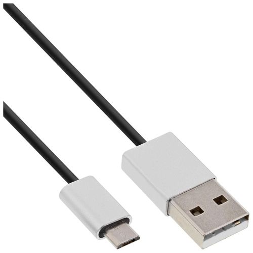 InLine - Câble USB - USB (M) pour Micro-USB de type B (M) - USB 2.0 - 5 m - rond - noir
