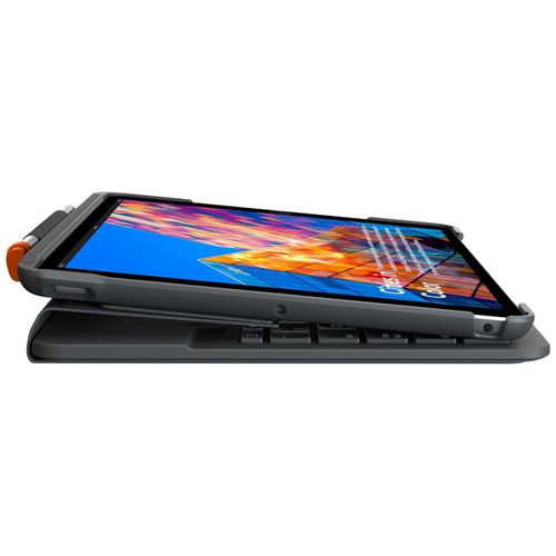 Logitech Slim Folio - Clavier et étui - sans fil - Bluetooth - QWERTY - R.-U. - graphite - pour Apple 10.5-inch iPad Air (3ème génération)